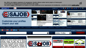 What Esajob.com website looked like in 2018 (6 years ago)