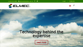 What Elmec.ca website looked like in 2018 (6 years ago)