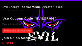 What Evilenergyjason.com website looked like in 2018 (6 years ago)