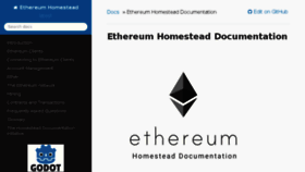 What Ethdocs.org website looked like in 2018 (6 years ago)
