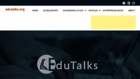 What Edutalks.org website looked like in 2018 (6 years ago)