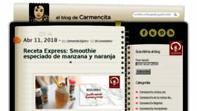 What Elblogdecarmencita.com website looked like in 2018 (6 years ago)