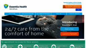 What Essentiahealth.org website looked like in 2018 (6 years ago)
