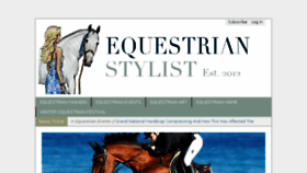 What Equestrianstylist.com website looked like in 2018 (6 years ago)