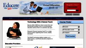 What Educere.net website looked like in 2018 (6 years ago)