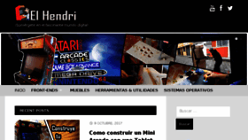 What Elhendri.com website looked like in 2018 (6 years ago)