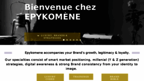 What Epykomene.com website looked like in 2018 (6 years ago)