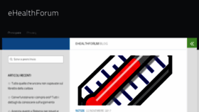 What Ehealthforum.it website looked like in 2018 (6 years ago)