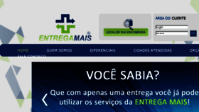 What Entregamais.com.br website looked like in 2018 (7 years ago)