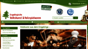 What Erzgebirgsshop24.de website looked like in 2018 (6 years ago)