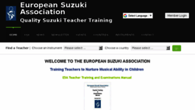 What Europeansuzuki.org website looked like in 2018 (6 years ago)