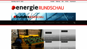 What Energierundschau.ch website looked like in 2018 (6 years ago)