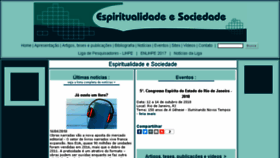 What Espiritualidades.com.br website looked like in 2018 (6 years ago)