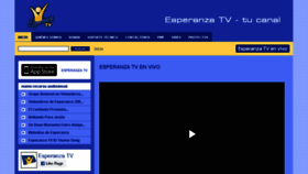What Esperanzatv.org website looked like in 2018 (6 years ago)