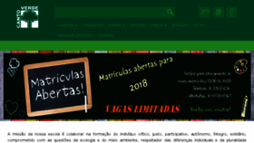 What Escolacantoverde.com.br website looked like in 2018 (6 years ago)