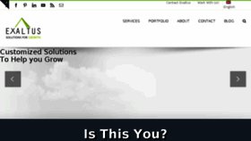 What Exaltus.ca website looked like in 2018 (8 years ago)