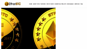 What Etherbtc.io website looked like in 2018 (7 years ago)
