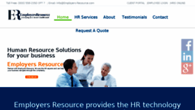 What Employers-resource.com website looked like in 2018 (6 years ago)