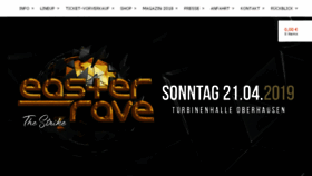 What Easterrave.de website looked like in 2018 (6 years ago)