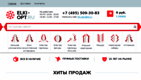 What Elki-opt.ru website looked like in 2018 (6 years ago)
