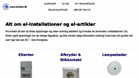 What Elviden.dk website looked like in 2018 (6 years ago)