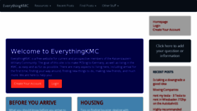 What Everythingkmc.com website looked like in 2018 (6 years ago)
