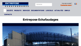 What Entrepose-echafaudages.fr website looked like in 2018 (6 years ago)