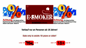 What E-smokerhaus.de website looked like in 2018 (6 years ago)