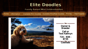 What Elitedoodles.com website looked like in 2018 (6 years ago)