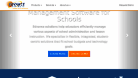 What Edvancesoftware.com website looked like in 2018 (6 years ago)