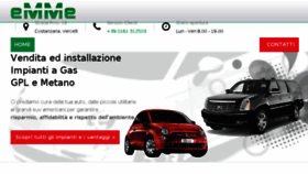 What Emmeautogas.it website looked like in 2018 (6 years ago)