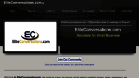 What Eliteconversations.com website looked like in 2018 (6 years ago)