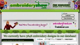 What Embroideryshow.com website looked like in 2018 (6 years ago)
