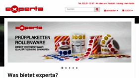 What Experta-sicherheitskennzeichnung.de website looked like in 2018 (6 years ago)