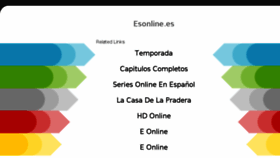 What Esonline.es website looked like in 2018 (6 years ago)