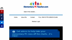 What Elementarypeteacher.com website looked like in 2018 (6 years ago)