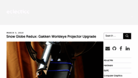 What Eclecti.cc website looked like in 2018 (7 years ago)