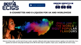 What Ecigs.london website looked like in 2018 (6 years ago)