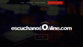 What Escuchanosonline.com website looked like in 2018 (6 years ago)