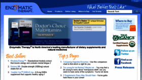 What Enzymatictherapy.com website looked like in 2018 (6 years ago)