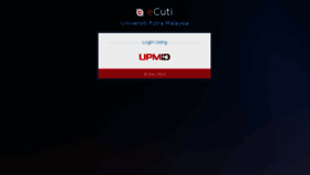 What Ecuti.upm.edu.my website looked like in 2018 (6 years ago)