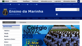 What Ensino.mar.mil.br website looked like in 2018 (6 years ago)