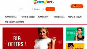 What Extracart.it website looked like in 2018 (6 years ago)