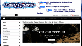 What Easyridersbikes.com website looked like in 2018 (6 years ago)