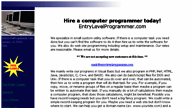 What Entrylevelprogrammer.com website looked like in 2018 (5 years ago)