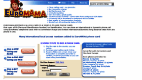 What Euromama.com website looked like in 2018 (6 years ago)