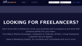 What Europelance.com website looked like in 2018 (5 years ago)
