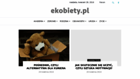 What Ekobiety.pl website looked like in 2018 (5 years ago)