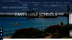 What Eastchinaschools.org website looked like in 2018 (5 years ago)