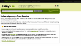 What Essays.se website looked like in 2018 (7 years ago)